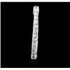 Image 2 : 14KT White Gold 1.46ctw Diamond Earrings