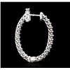 Image 3 : 14KT White Gold 1.46ctw Diamond Earrings