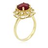 Image 3 : 14KT Yellow Gold 3.35ct Ruby and Diamond Ring