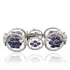 Image 2 : 14KT White Gold 18.66ctw Sapphire and Diamond Bracelet