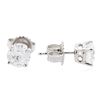 Image 2 : 14KT White Gold 1.57ctw Diamond Stud Earrings