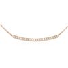 Image 2 : 14KT Rose Gold 0.84ctw Diamond Necklace