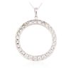 Image 2 : 14KT White Gold 2.00ctw Diamond Pendant With Chain