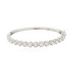 Image 1 : 14KT White Gold 2.30ctw Diamond Bangle Bracelet