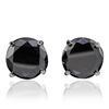 Image 1 : 14KT White Gold 5.44ctw Black Diamond Earrings