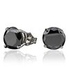 Image 2 : 14KT White Gold 5.44ctw Black Diamond Earrings