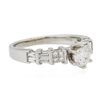 Image 2 : 18KT White Gold 1.00ctw Diamond Ring