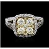 Image 1 : 14KT Two-Tone Gold 1.64ctw Diamond Ring