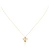 Image 1 : 14KT Yellow Gold Diamond Bee Pendant With Chain