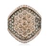 Image 1 : 14KT Rose Gold 2.61ctw Diamond Ring