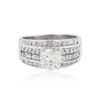 Image 1 : 14KT White Gold 1.51ct I-1/K Diamond Ring