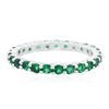 Image 1 : 14KT White Gold 2.88ctw Emerald Ring