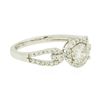 Image 2 : 14KT White Gold 0.85ctw Diamond Ring