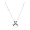 Image 2 : 14KT White Gold 1.30ct Tanzanite and Diamond Pendant