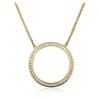 Image 2 : 18KT Yellow Gold 1.35ctw Diamond Pendant With Chain