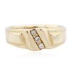 Image 1 : 14KT Yellow Gold 0.10ctw Diamond Ring