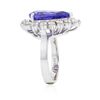 Image 3 : 14KT White Gold 5.38ct Tanzanite and Diamond Ring