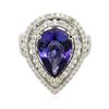 Image 1 : 14KT Two-Tone 5.39ct Tanzanite and Diamond Ring