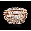 Image 1 : 14KT Rose Gold 1.36ctw Diamond Ring