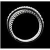 Image 3 : 14KT White Gold 0.32ctw Diamond Ring