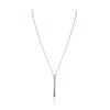 Image 2 : 14KT Yellow Gold 0.30ctw Baguette Diamond Pendant With Chain