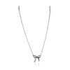 Image 2 : 14KT White Gold Bow Necklace