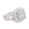 Image 2 : 18KT White Gold 8.40ctw Diamond Ring