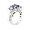 Image 3 : 18KT White Gold 2.81ct Tanzanite and Diamond Ring