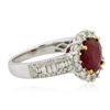 Image 2 : 14KT Two-Tone 2.87ct Ruby and Diamond Ring