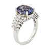 Image 3 : 14KT White Gold 3.73ct Tanzanite and Diamond Ring