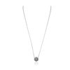 Image 2 : 14KT White Gold 0.49ctw Diamond Pendant With Chain