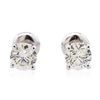 Image 1 : 14KT White Gold 1.16ctw Diamond Solitaire Earrings