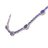 Image 3 : 14KT White Gold 37.95ctw Tanzanite and Diamond Necklace