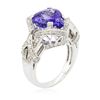 Image 3 : 14KT White Gold 5.47ct Tanzanite and Diamond Ring