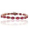 Image 1 : 14KT Rose Gold 17.82ctw Ruby and Diamond Bracelet