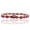 Image 2 : 14KT Rose Gold 17.82ctw Ruby and Diamond Bracelet