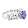 Image 2 : 14KT White Gold 2.62ct Tanzanite and Diamond Ring