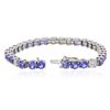 Image 3 : 14KT White Gold 13.26ctw Tanzanite and Diamond Bracelet
