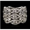 Image 1 : 14KT White Gold 1.50ctw Diamond Ring