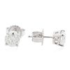 Image 2 : 14KT White Gold 1.33ctw Diamond Stud Earrings