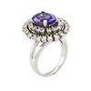 Image 3 : 14KT White Gold 4.42ct Tanzanite and Diamond Ring