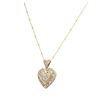 Image 3 : 14KT Yellow Gold 0.85ctw Diamond Heart Pendant With Chain