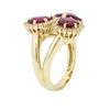 Image 3 : 14KT Yellow Gold 7.81ctw Ruby and Diamond Ring