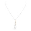 Image 1 : 14KT Two-Tone Gold 3.09ctw Diamond Necklace