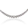 Image 2 : 18KT White Gold 6.28ctw Diamond Necklace