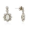 Image 2 : 14KT White Gold 2.45ctw Diamond Earrings