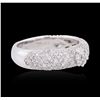 Image 2 : 14KT White Gold 1.00ctw Diamond Ring