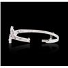 Image 3 : 14KT White Gold 0.90ctw Diamond Bracelet