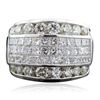 Image 1 : 18KT White Gold 4.92ctw Diamond Ring