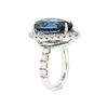 Image 3 : 14KT White Gold 15.46ct Topaz and Diamond Ring